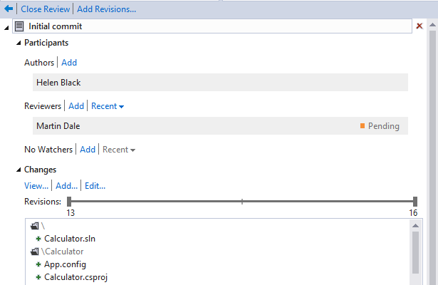 Flexible code reviews