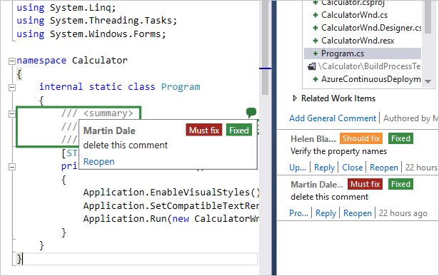 Iterative review with defect fixings