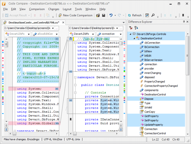 Semantic Source Code Comparison