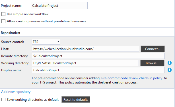 Team Foundation Server integration